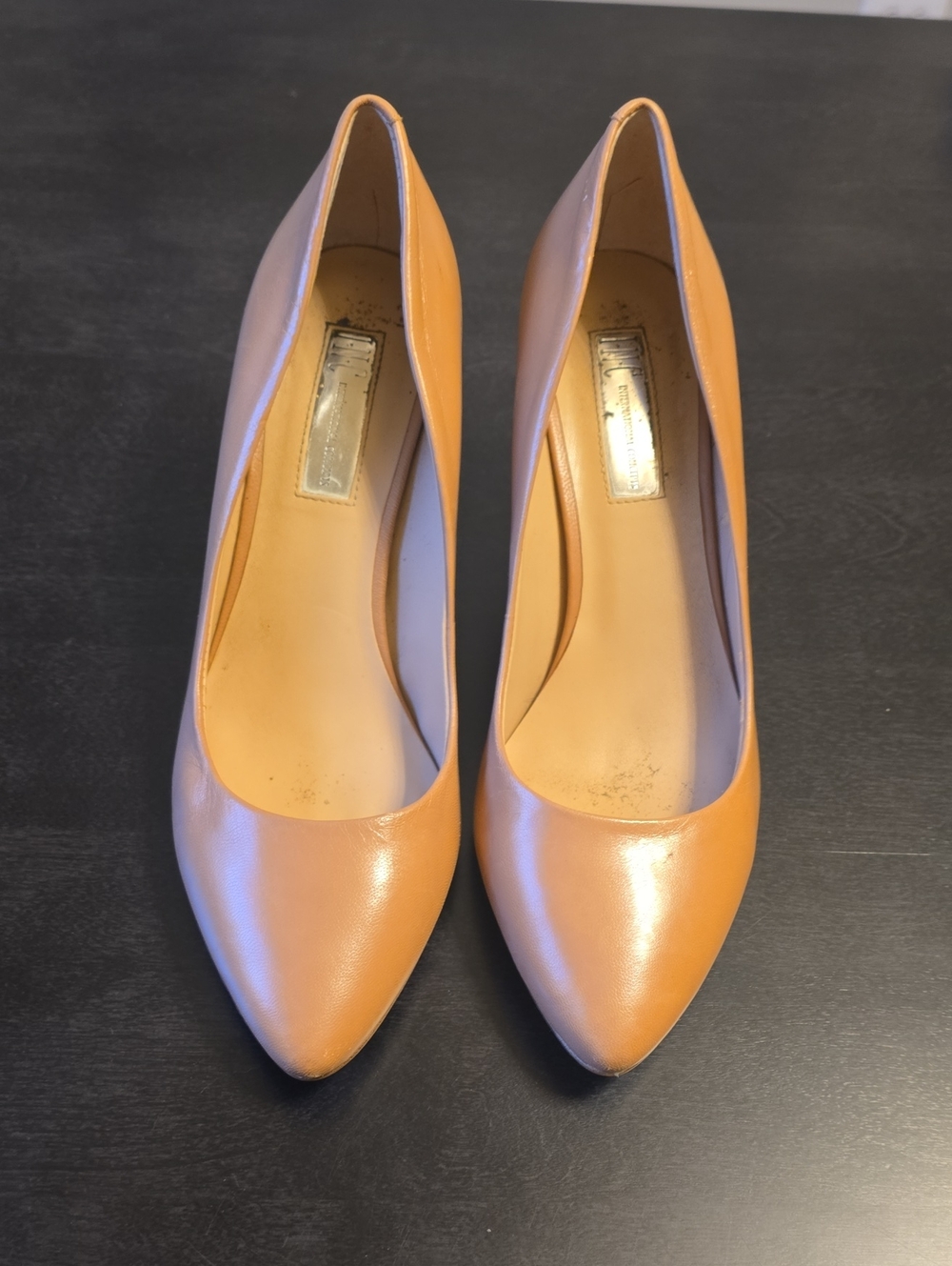 INC International Concepts Tan Pointed-Toe Pumps